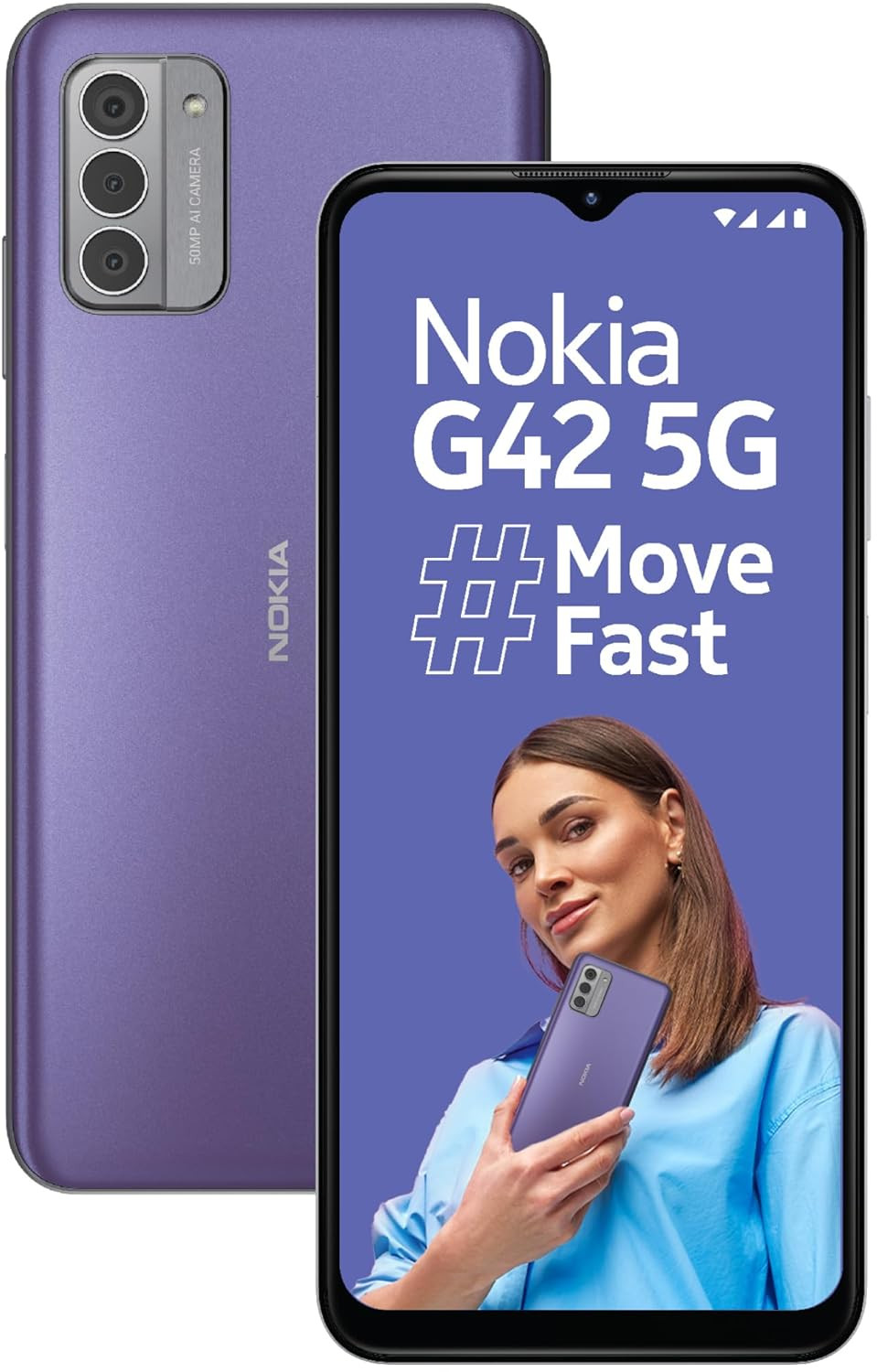 Nokia G42 5G | Snapdragon® 480+ 5G | 50MP Triple AI Camera | 11GB RAM (6GB RAM + 5GB Virtual RAM) | 128GB Storage