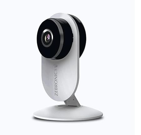 Zeb Smart Cam 100 Smart Home Automation WiFi Camera with Remote Monitoring, Advanced Motion Detection, Day/Night Mode, Live Streaming, Micro SD Card