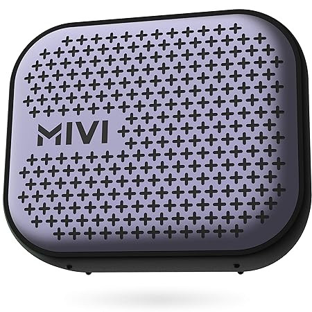 Mivi Roam 2 Bluetooth 5W Portable Speaker,24 Hours Playtime,Powerful Bass, Wireless Stereo Speaker with Studio Quality Sound,Waterproof, Bluetooth 5.0 and in-Built Mic with Voice Assistance-Black
