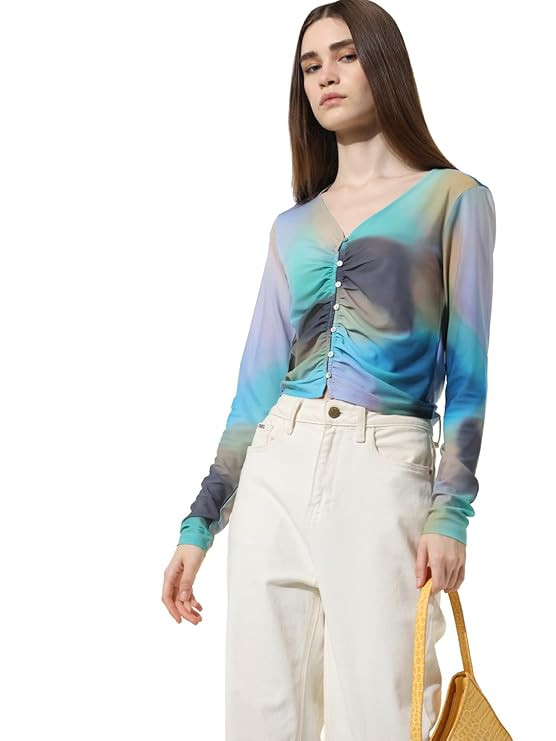 ONLY Women's Polyester Modern Standard Length T-Shirt