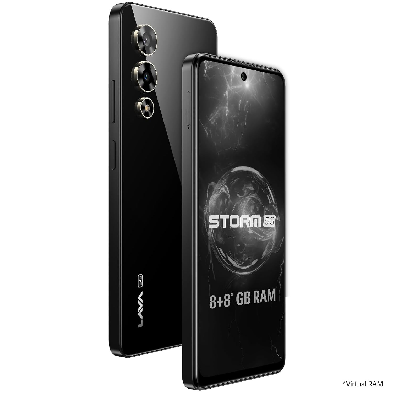 Lava Storm 5G (Thunder Black, 8GB RAM, 128GB ROM) | Powerful MediaTek Dimensity 6080 Processor |