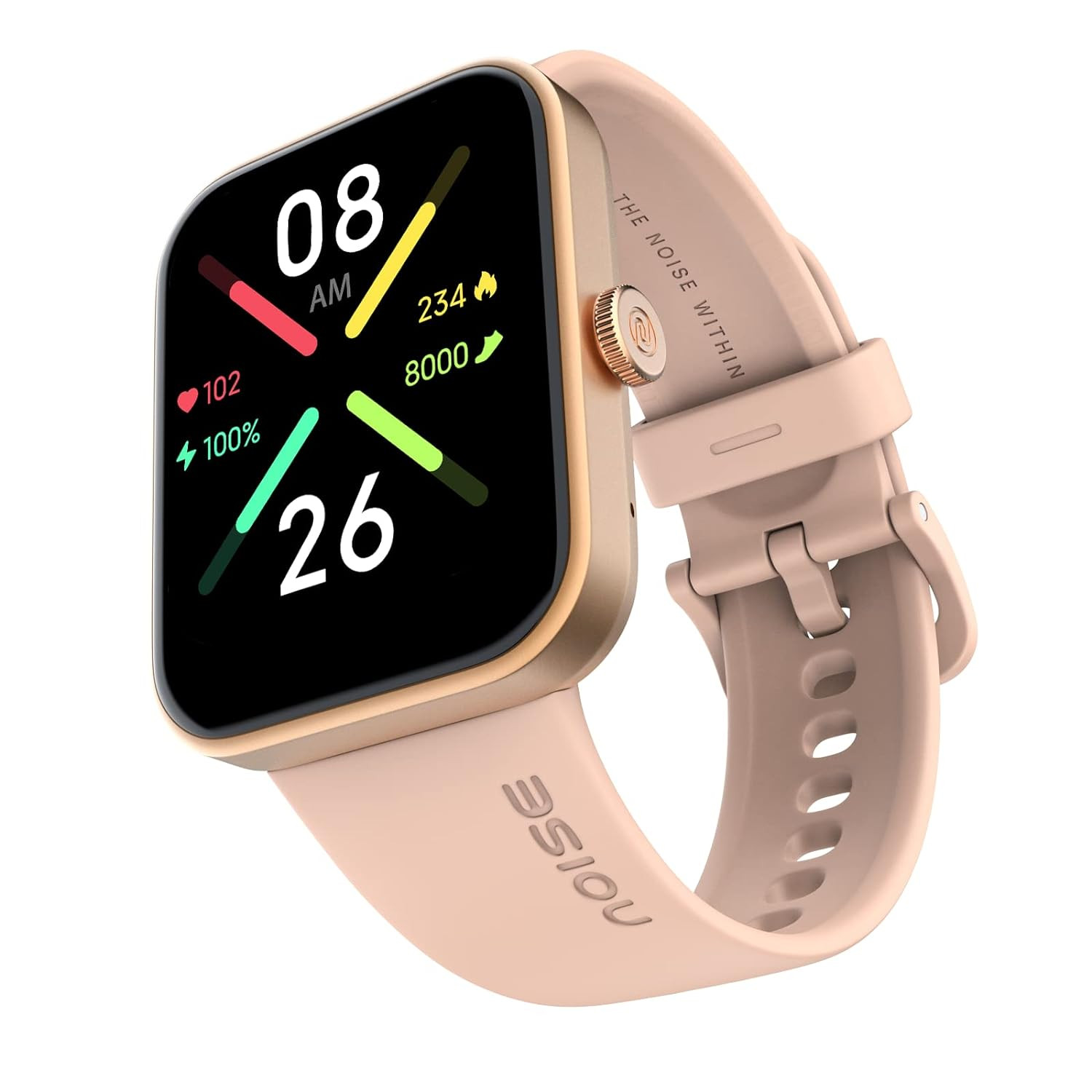 Noise Pulse Go Buzz Smart Watch with Advanced Bluetooth Calling, 1.69" TFT Display, SpO2, 100 Sports Mode with Auto Detection,