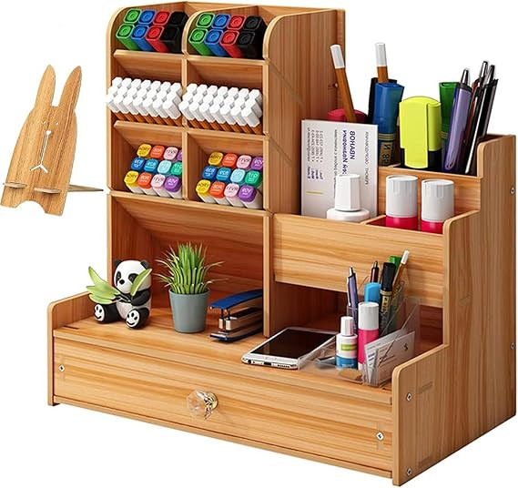Pen Stand Desk Organizer Pencil Holder Table Organizer For Study Table Stationary Organizers For Office