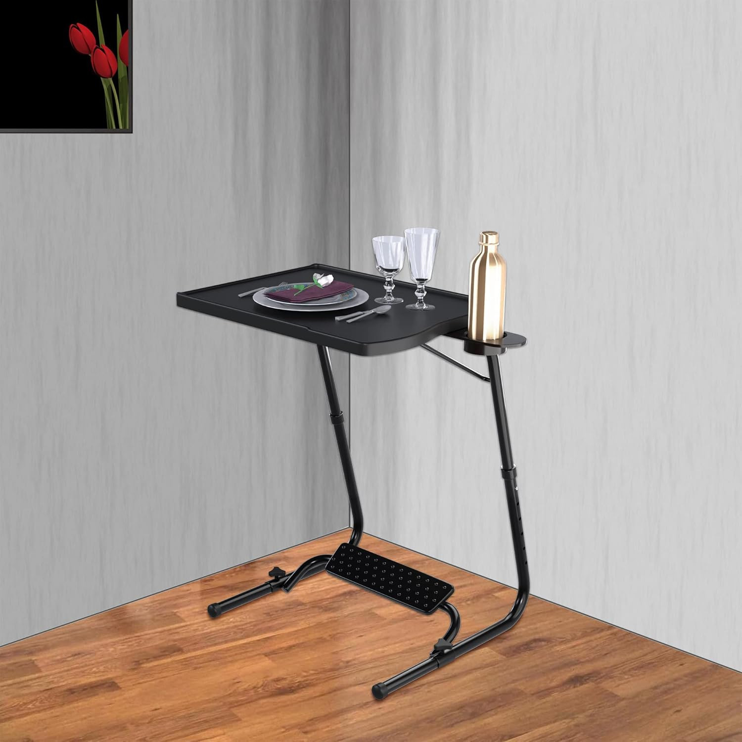 ABLE MAGIC - Pro Extended Work Space Laptop Table Mat Finish Wood Finish