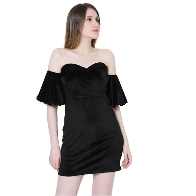 VERO MODA Women's Polyester Sheath Above The Knee Dress