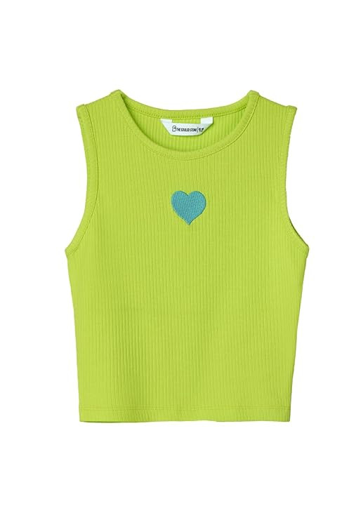 The Souled Store TSS Originals: Lil Heart Girls Cotton Tank Tops