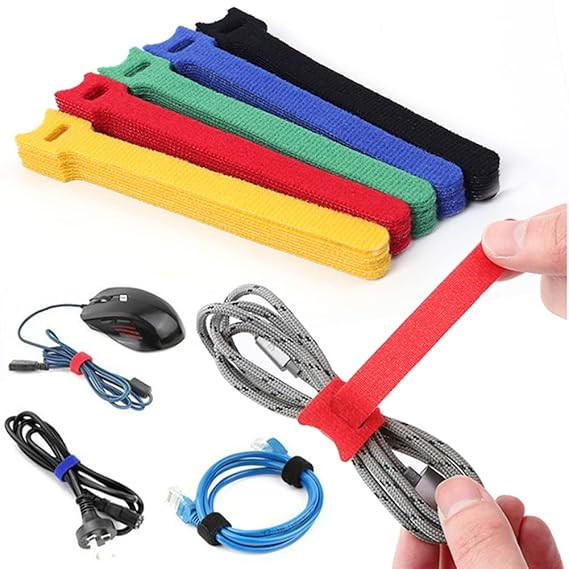 Cable Ties 30pcs Reusable Adjustable Cord Straps Cable Organizer Cord Wrap Management Wire Ties Electronics Accessories
