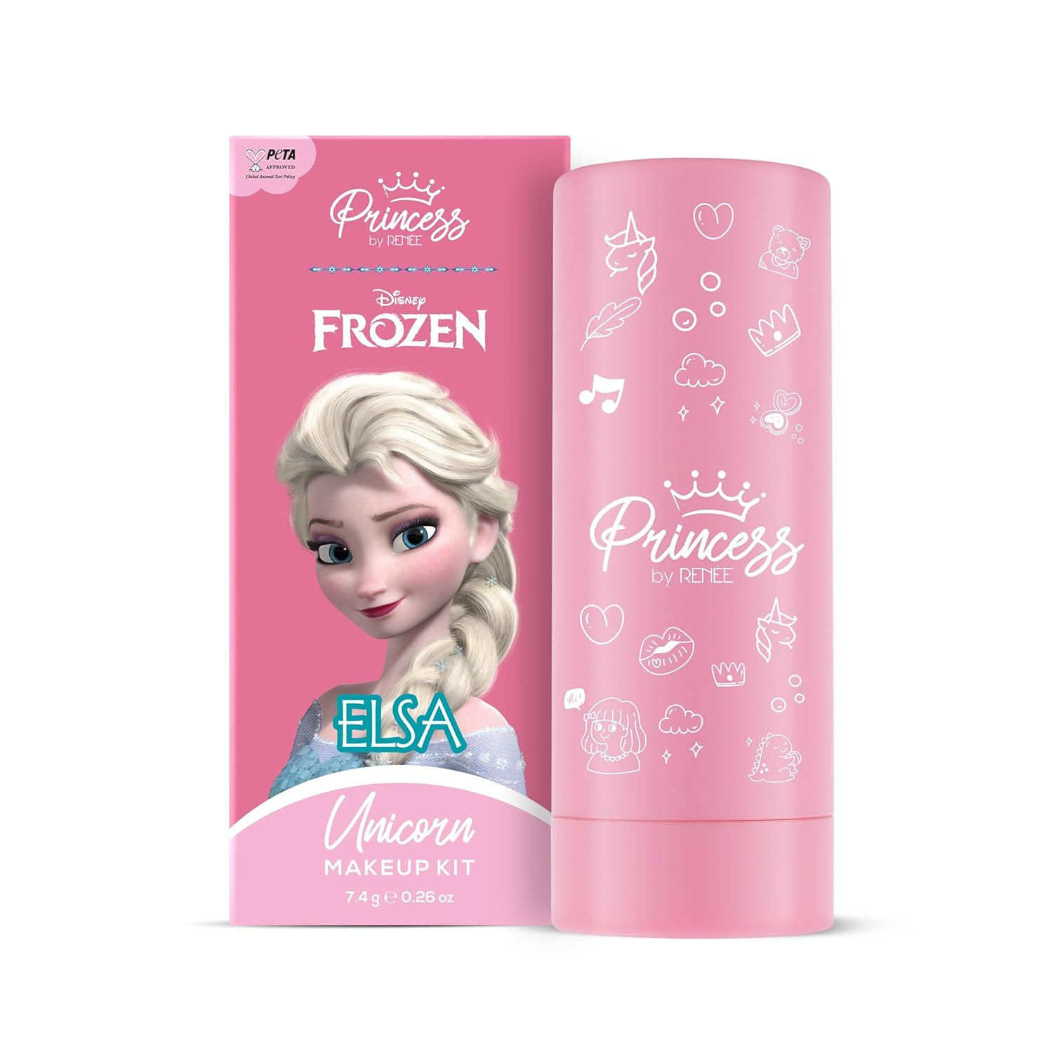 RENEE Disney Frozen Princess Unicorn Makeup Kit Elsa 7.4 Gm,Pre-Teen Girls,