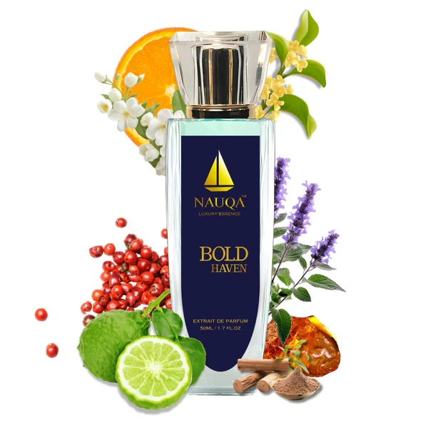 NAUQA  BOLD HAVEN – Luxury Long Lasting Unisex Perfume | Extrait de Parfum for Men & Women(50ml) | Premium Gifting Perfume