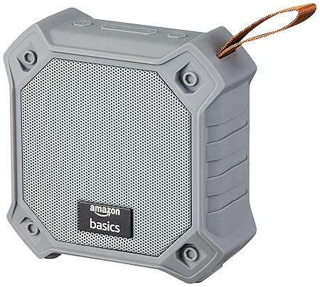 AmazonBasics 5W Bluetooth 5.3 Speaker, Upto 36 Hrs Playtime, True Wireless Technology, Built in Mic, Multiple Connectivity Modes (Grey)