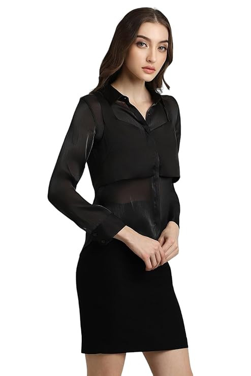 FOREVER 21 Women's Solid Regular Fit Shirt